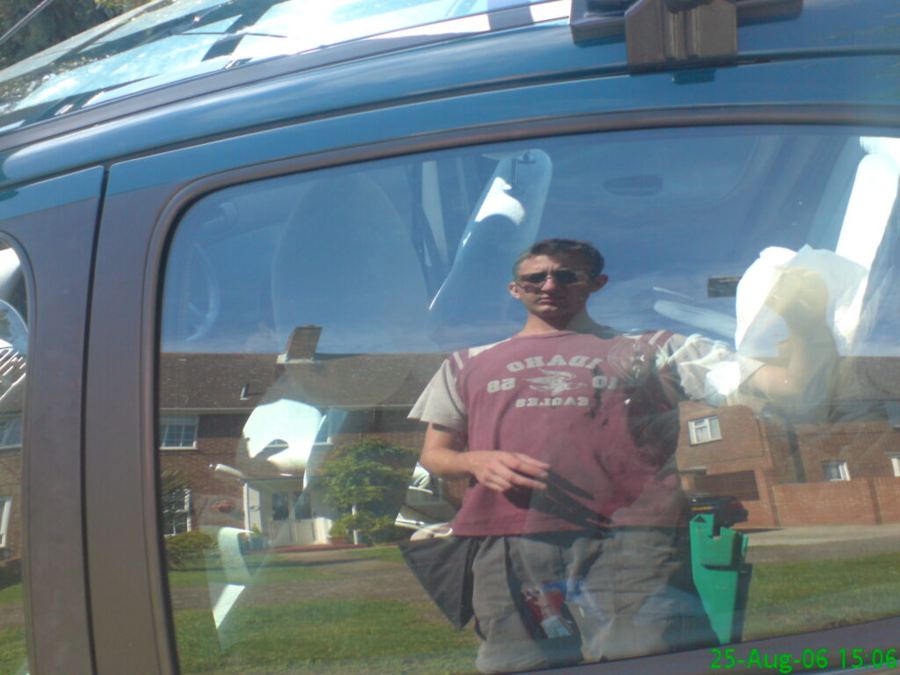 Jamie window cleaning in the early days